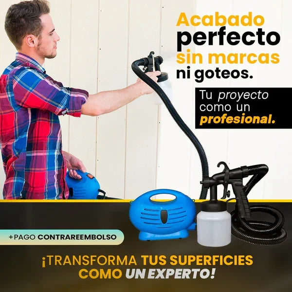 SprayMax – Pistola de Pulverización de Alta Presión con Compresor Integrado