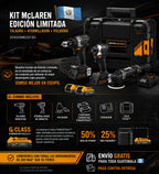 Kit MClaren Dewalt Edicion Limitada Taladro Atornillador + Pulidora Dck200me2gt-b3 TT