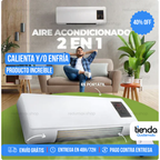 Aire Acondicionado Portátil 2 en 1 Calor y Frio - Bajo consumo y Máxima Potencia