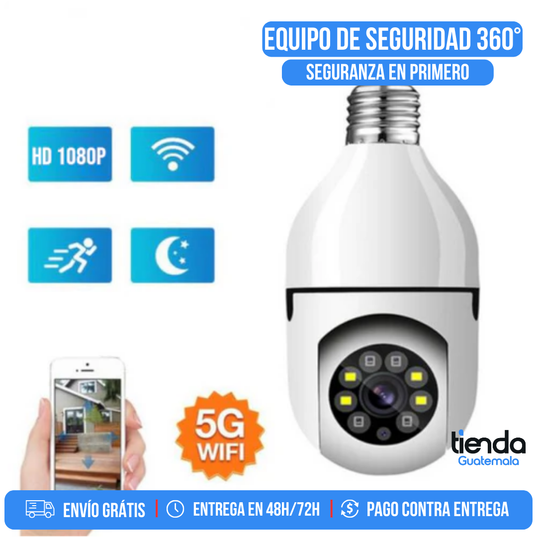 EQUIPO DE SEGURIDAD 360° / PARA EXTERIOR! IP66 RESISTENCIA AL AGUA Y EL POLVO APP V380 PRO