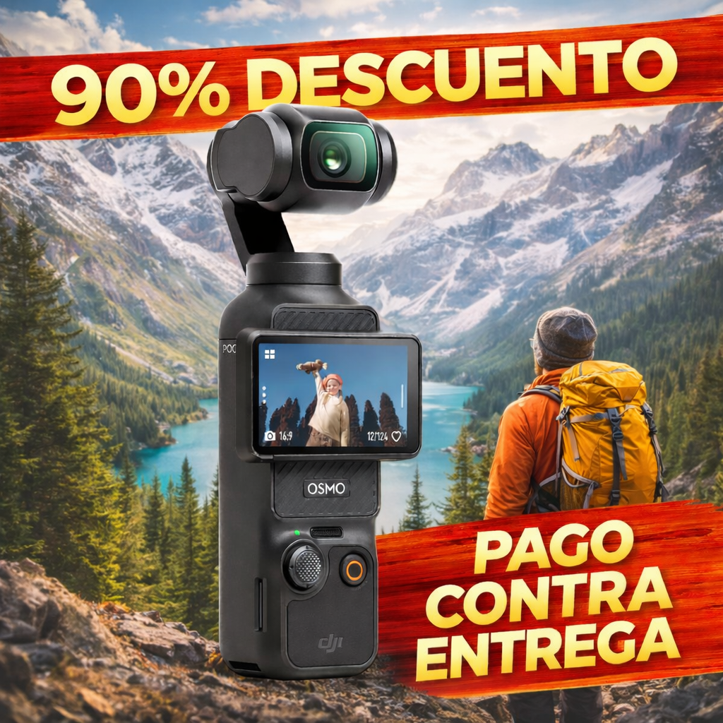 DJI OSMO POCKET 3 ESTABILIZADOR con CAMARA + FUNDA ULTRARRESISTENTE DE REGALO - REMATE SALDO!