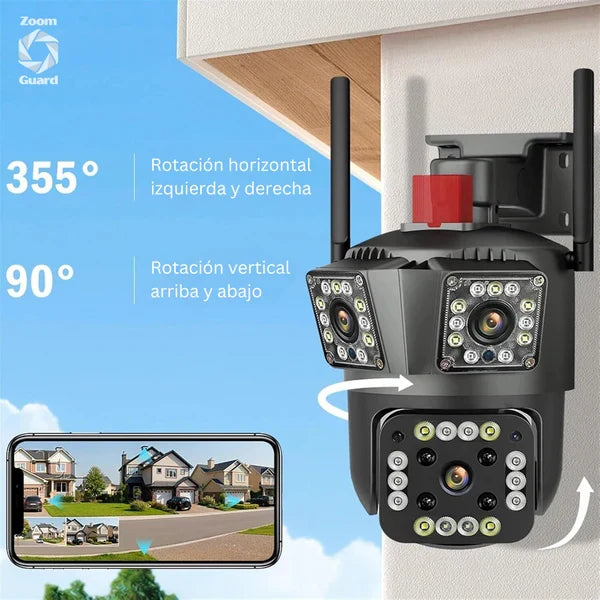 ZOOM GUARD - CAMARA PTZ DE SEGURIDAD + INTELIGENCIA ARTIFICIAL