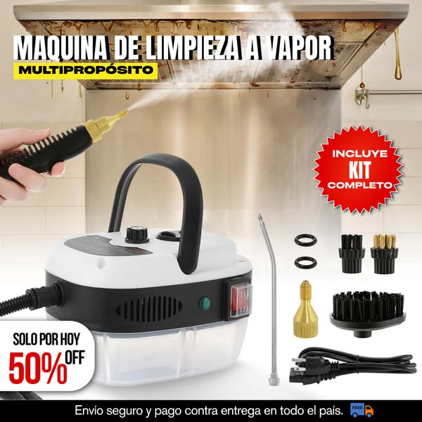 SteamMax™ Limpiador a Vapor + 8 Accesorios REGALO SOLO HOY