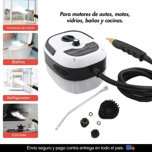 SteamMax™ Limpiador a Vapor + 8 Accesorios REGALO SOLO HOY