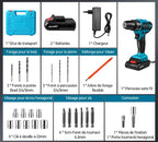 [2X1 OFERTA BLACK FRIDAY] - KIT TALADRO INALÁMBRICO y IMPACTO + 26 ACCESORIOS + 2 BATERIAS REGALO