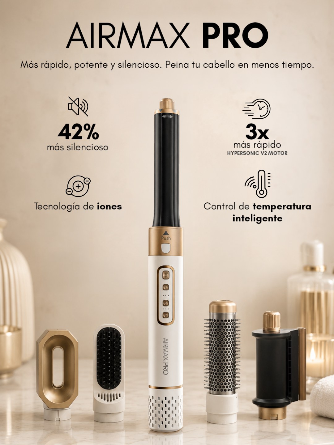 AirMax PRO™ Cepillo Rebel 5 en 1 - 50% DESCUENTO